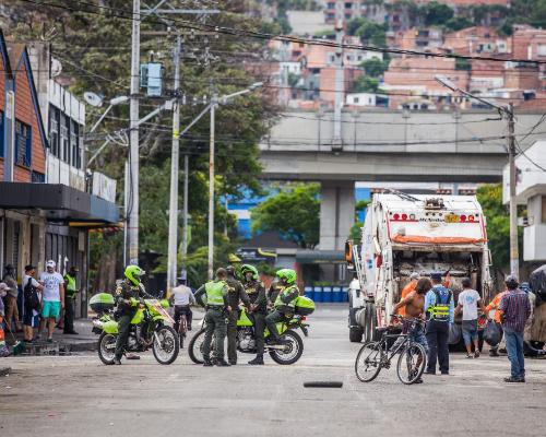 DAGRD participó en acciones de limpieza y recuperación del sector Sagrado Corazón en el Centro de Medellín